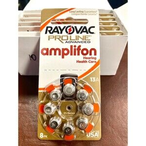 Rayovac Proline Advanced Hearing Aid Batteries | Size 13A (80 pack)